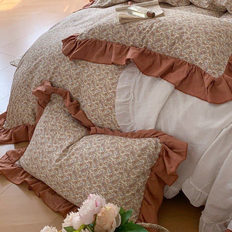 Frilly Floral Bedding Set