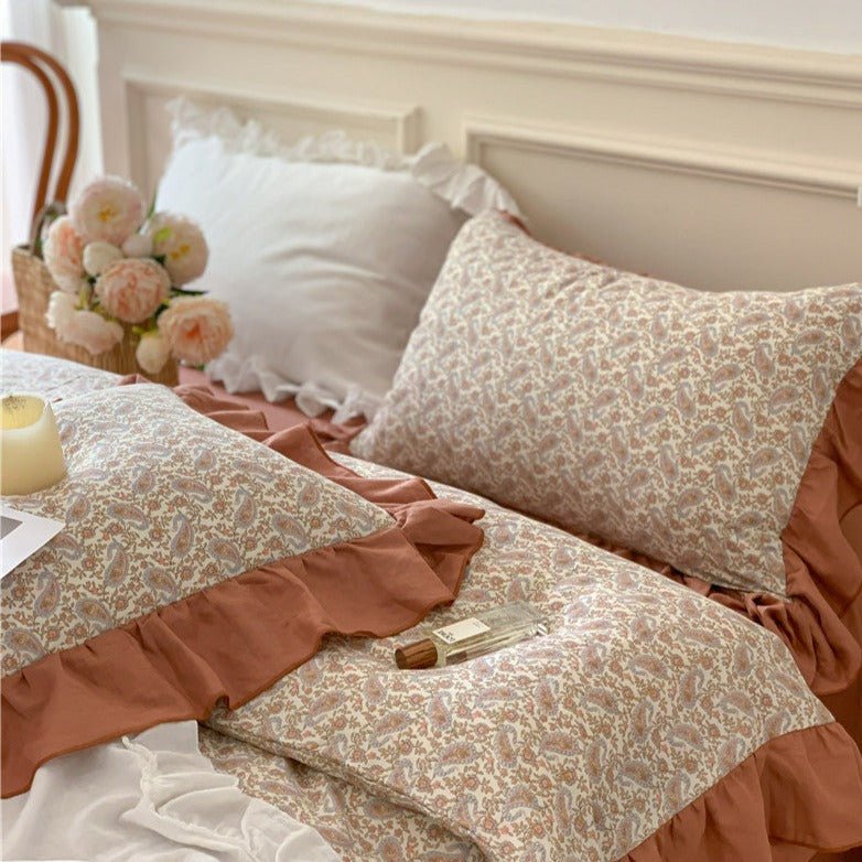 Frilly Floral Bedding Set