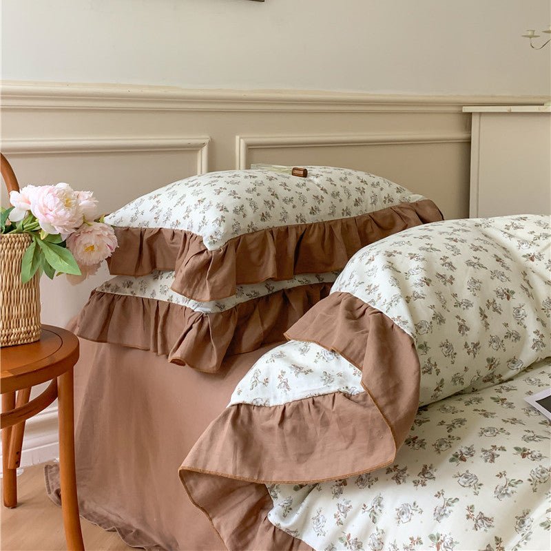 Frilly Floral Bedding Set