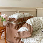 Frilly Floral Bedding Set