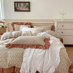 Frilly Floral Bedding Set