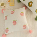 Sweet Fruit Tassel Boucle Cushion