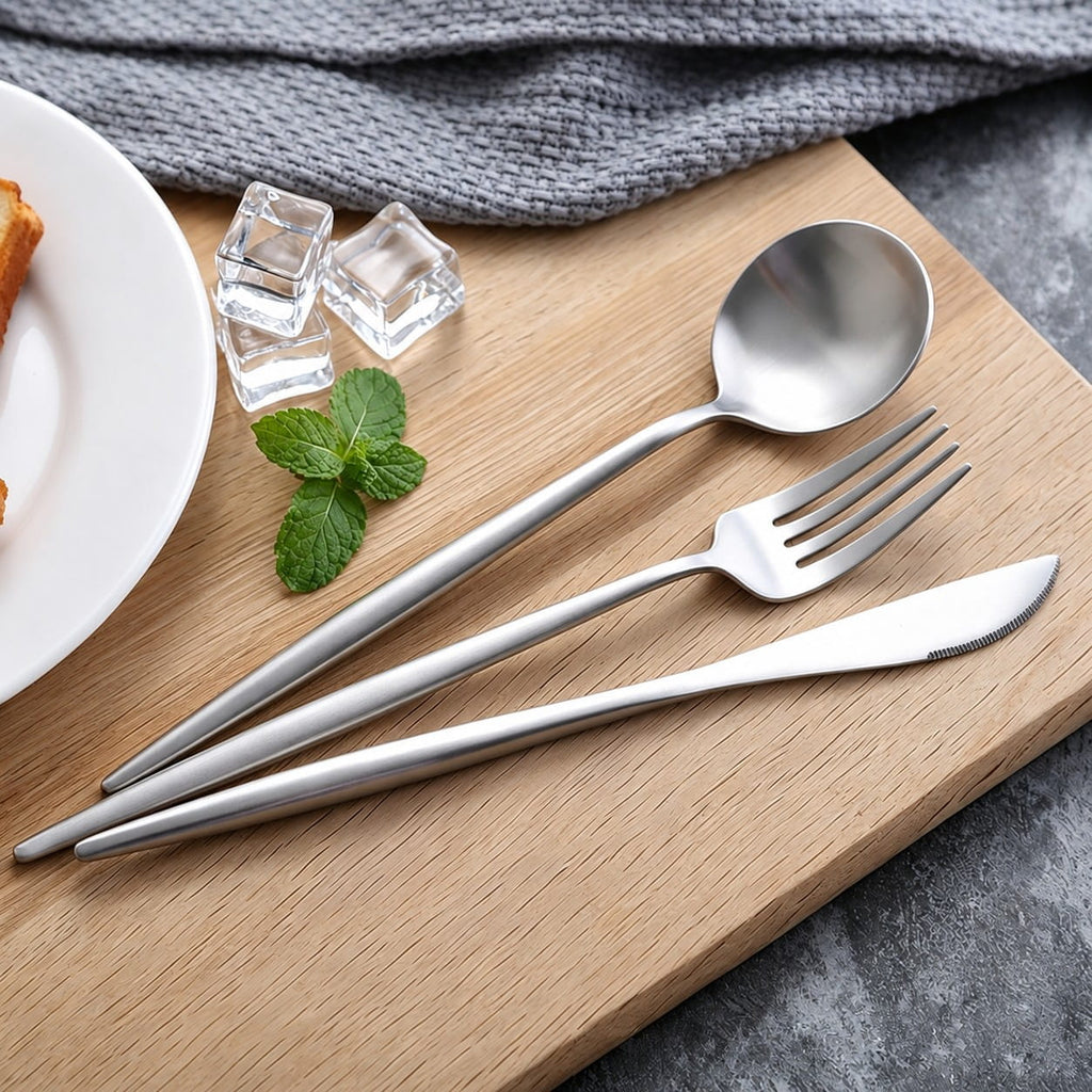 Arya Silver Stainless Steel Cutlery Set
