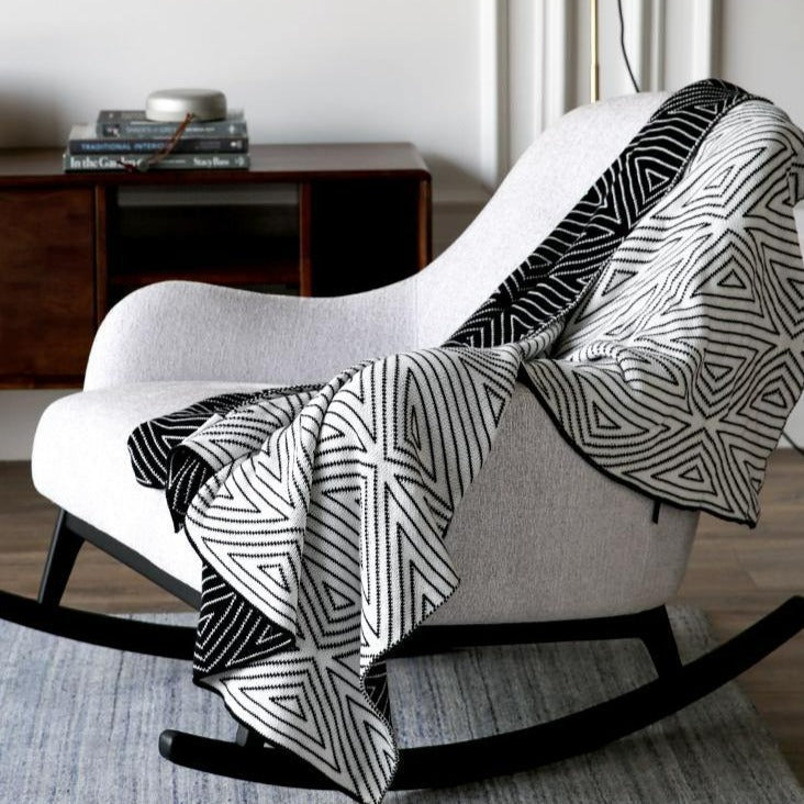Classic Geometric Throw Blanket - FINAL SALE
