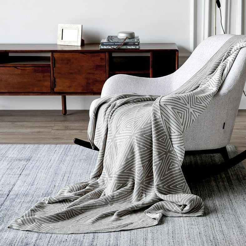 Classic Geometric Throw Blanket - FINAL SALE