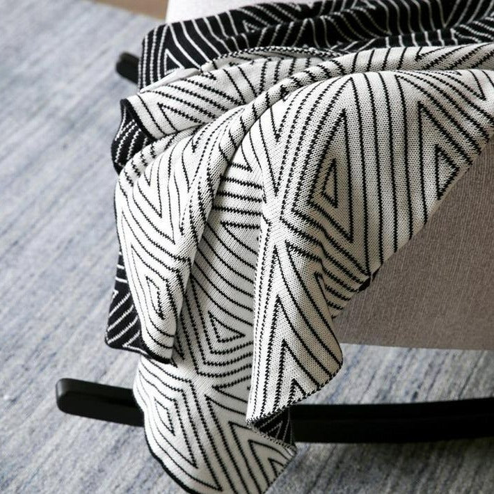 Classic Geometric Throw Blanket - FINAL SALE