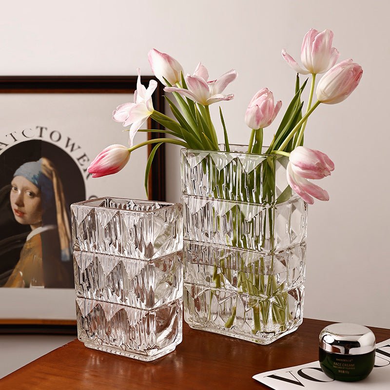 Glass Square Vase