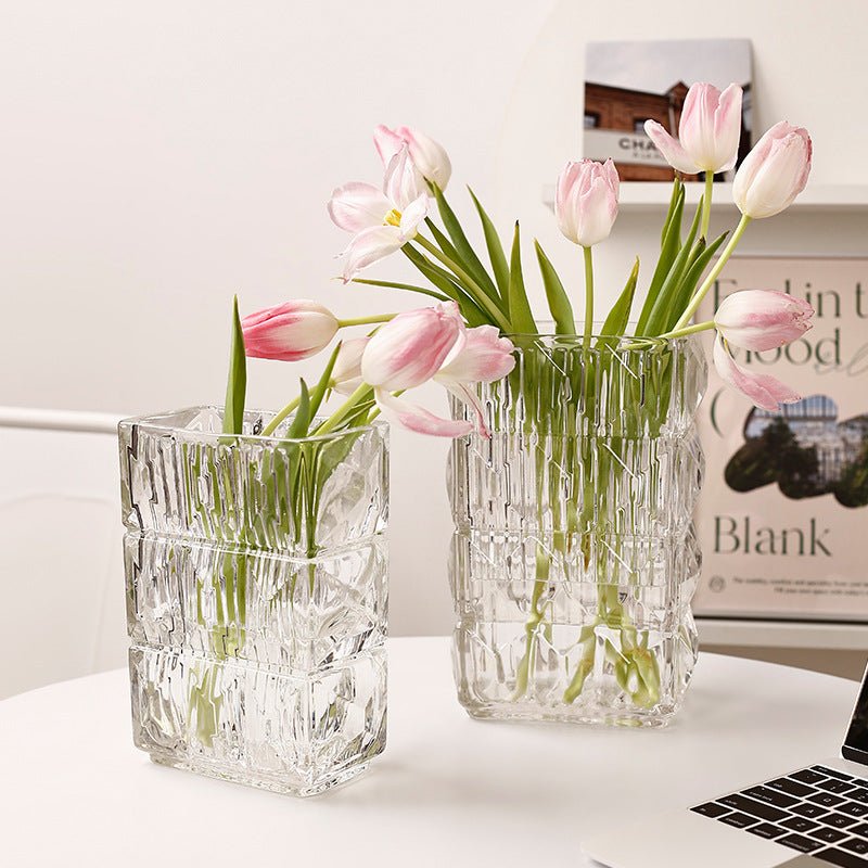 Glass Square Vase