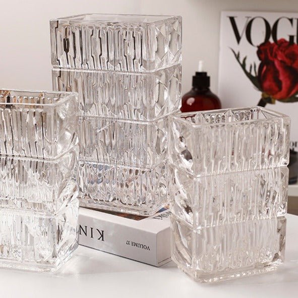 Glass Square Vase