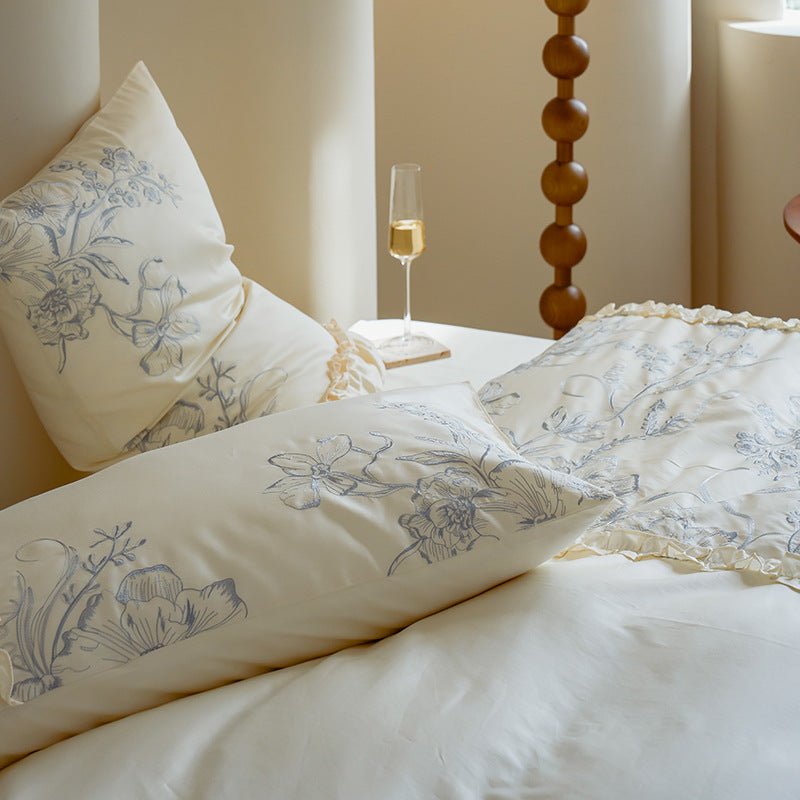 French Vintage Long-Staple Ruffle Bedding