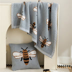 Gold Bee Blanket & Cushion
