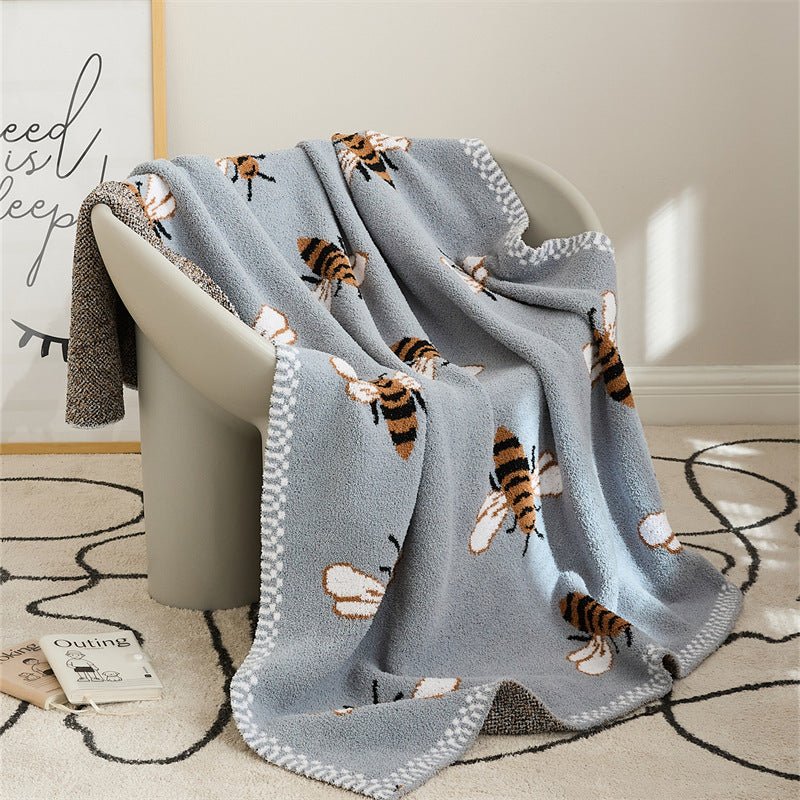 Gold Bee Blanket & Cushion