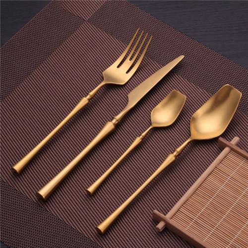 Gold Roman Pillar Cutlery Set