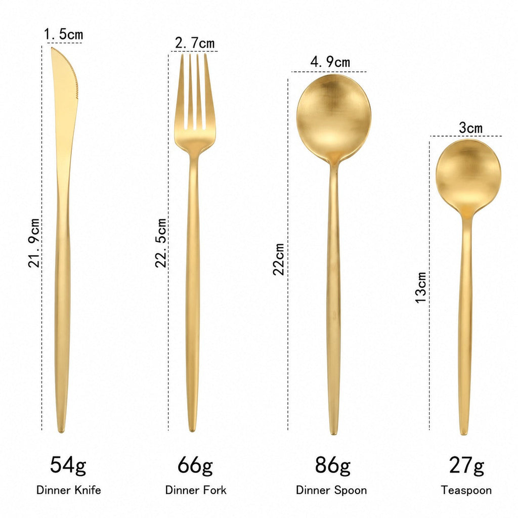 Arya Gold Stainless Steel Cutlery Set