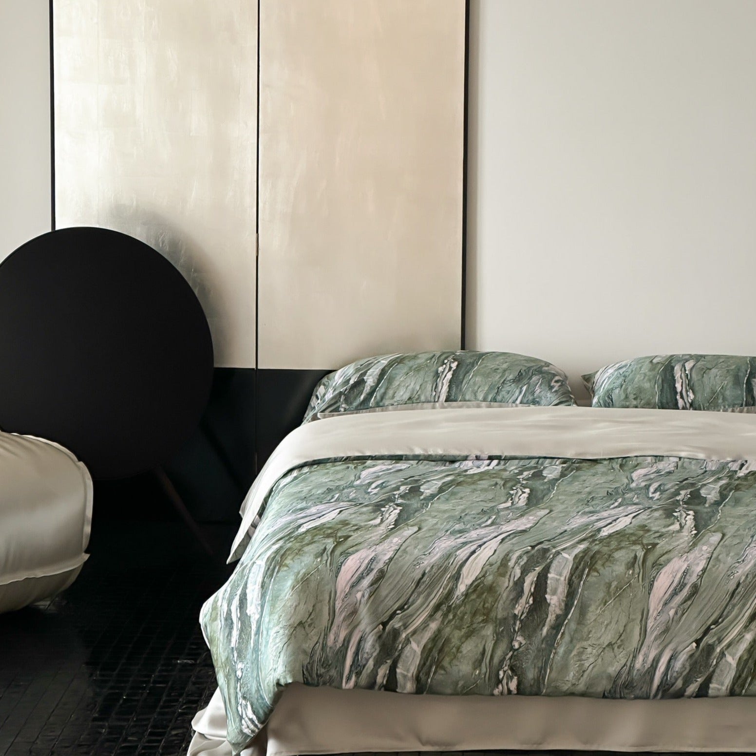 Green Marble Bedding Set