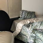 Green Marble Bedding Set