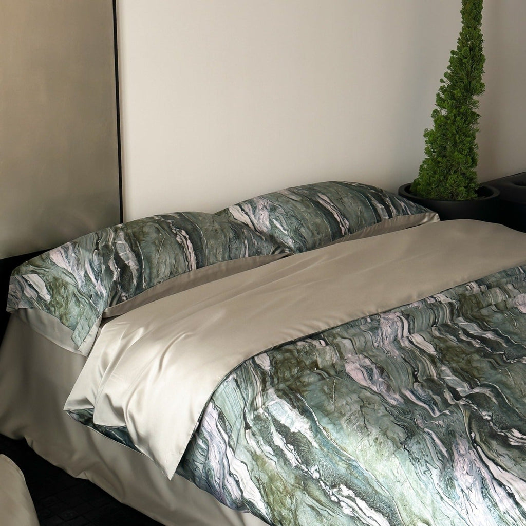 Green Marble Bedding Set
