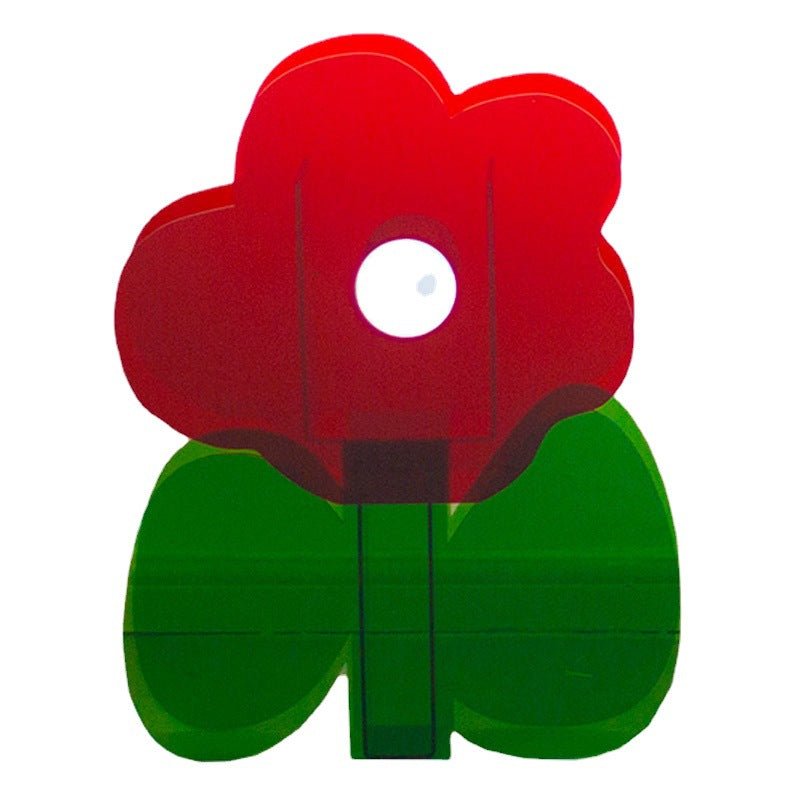 Growing Flowers Acrylic Vase