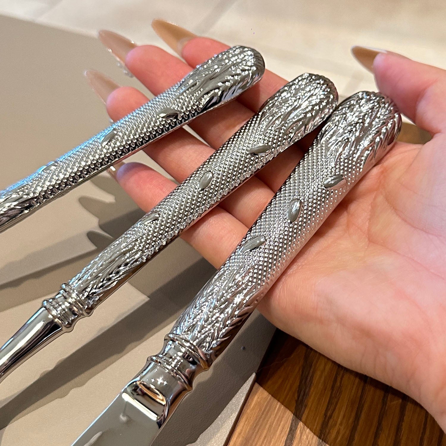 Eternal Grace Ornate Luxury Stainless Steel Cutlery Set