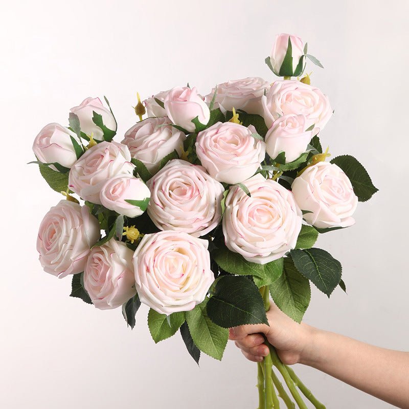Half Dozen Artificial Misty Roses