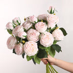 Half Dozen Artificial Misty Roses