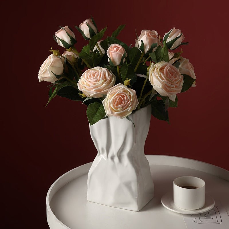 Half Dozen Artificial Misty Roses