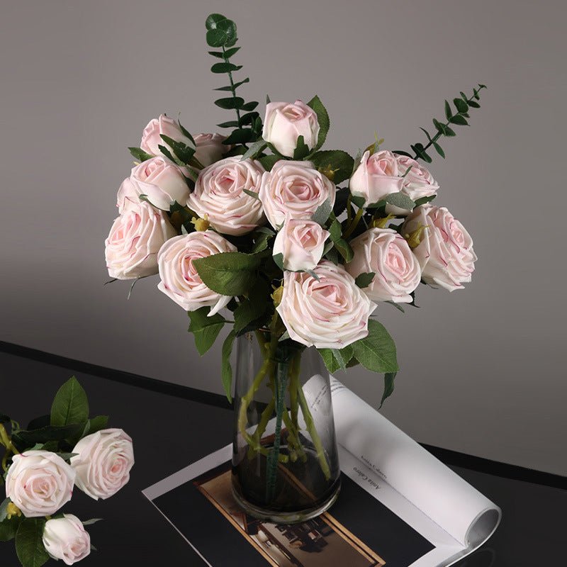 Half Dozen Artificial Misty Roses