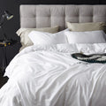 Klazida Porcelain White Ultra Silky Soft Egyptian Cotton Bedding Set