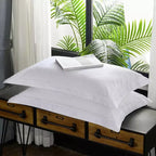 Lola Crisp White Minimalist Cotton Bedding Set