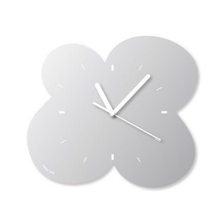 Irregular Flower Acrylic Mirror Clock