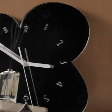 Irregular Flower Acrylic Mirror Clock