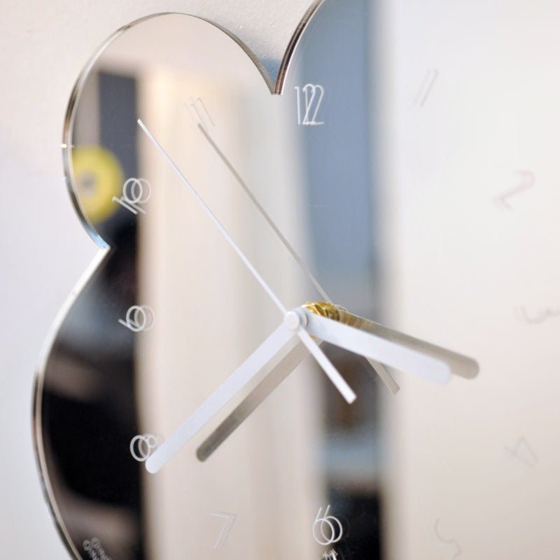 Irregular Flower Acrylic Mirror Clock