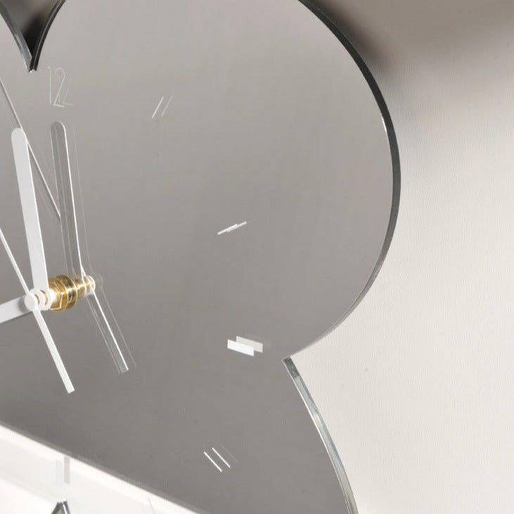 Irregular Flower Acrylic Mirror Clock