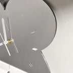 Irregular Flower Acrylic Mirror Clock