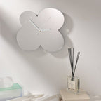 Irregular Flower Acrylic Mirror Clock