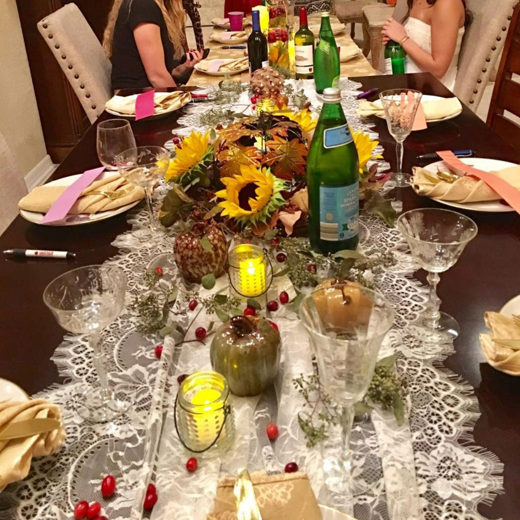 Joyful Lace Table Runner