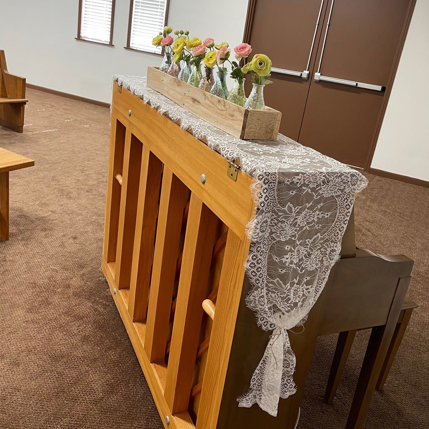 Joyful Lace Table Runner