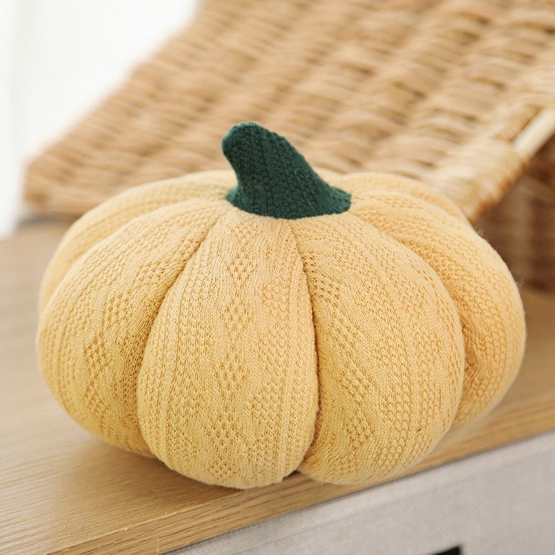 Knitted Pumpkin Cushion