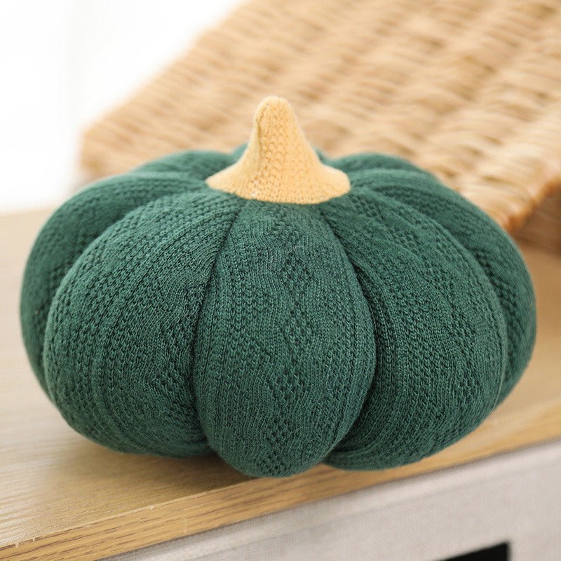 Knitted Pumpkin Cushion