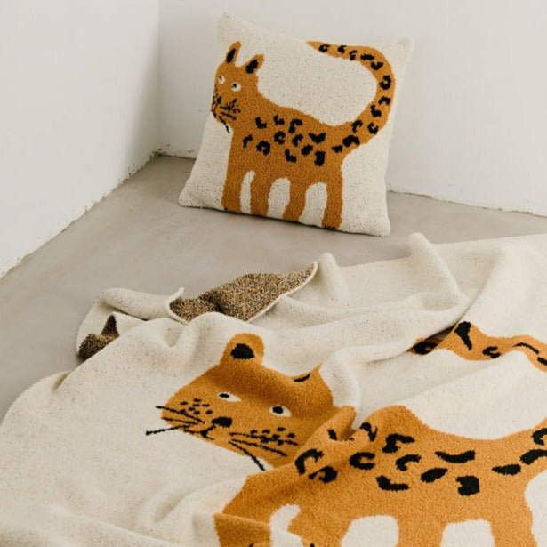 Leopard Blanket & Cushion