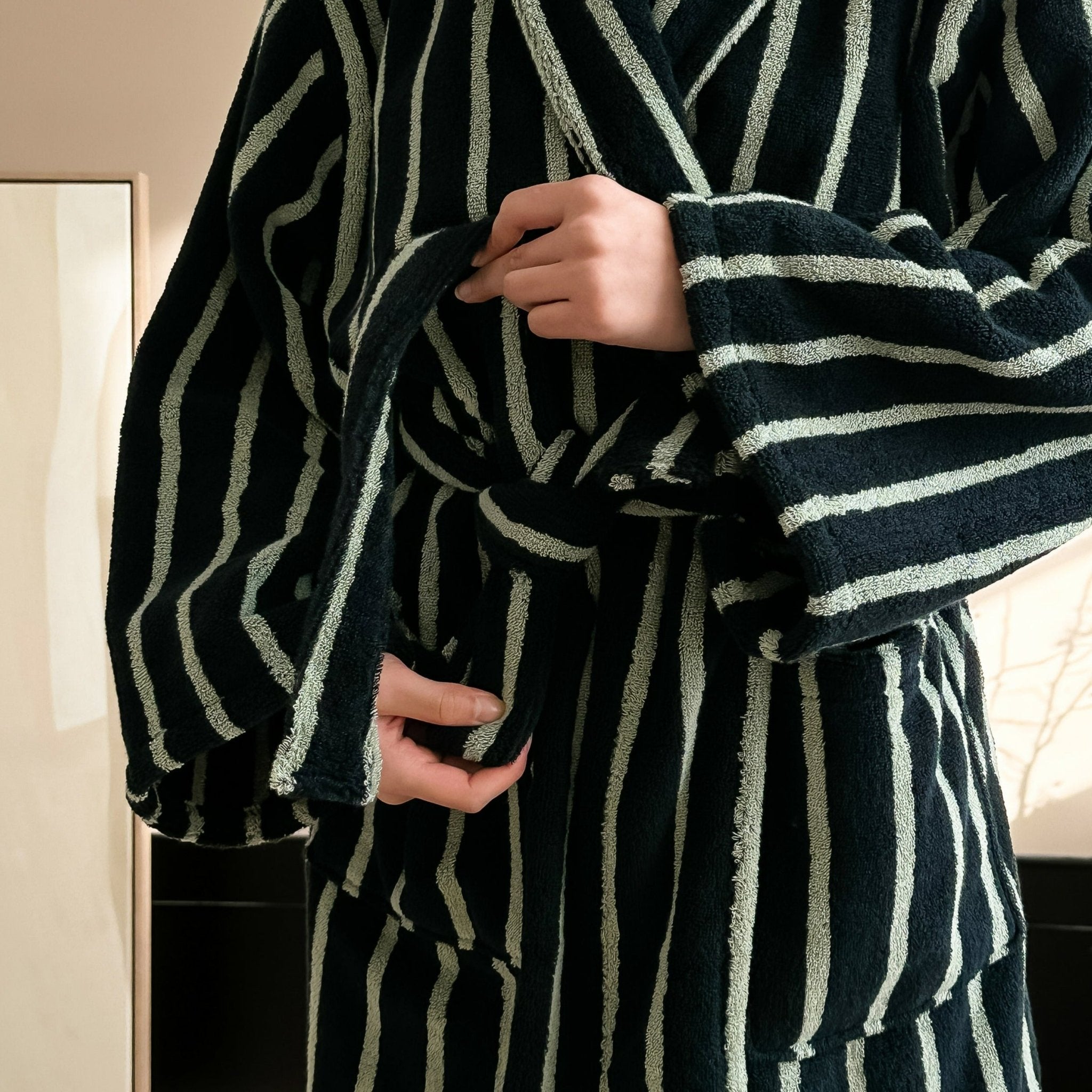 Lisbon Stripe Bathrobe Unisex Collection