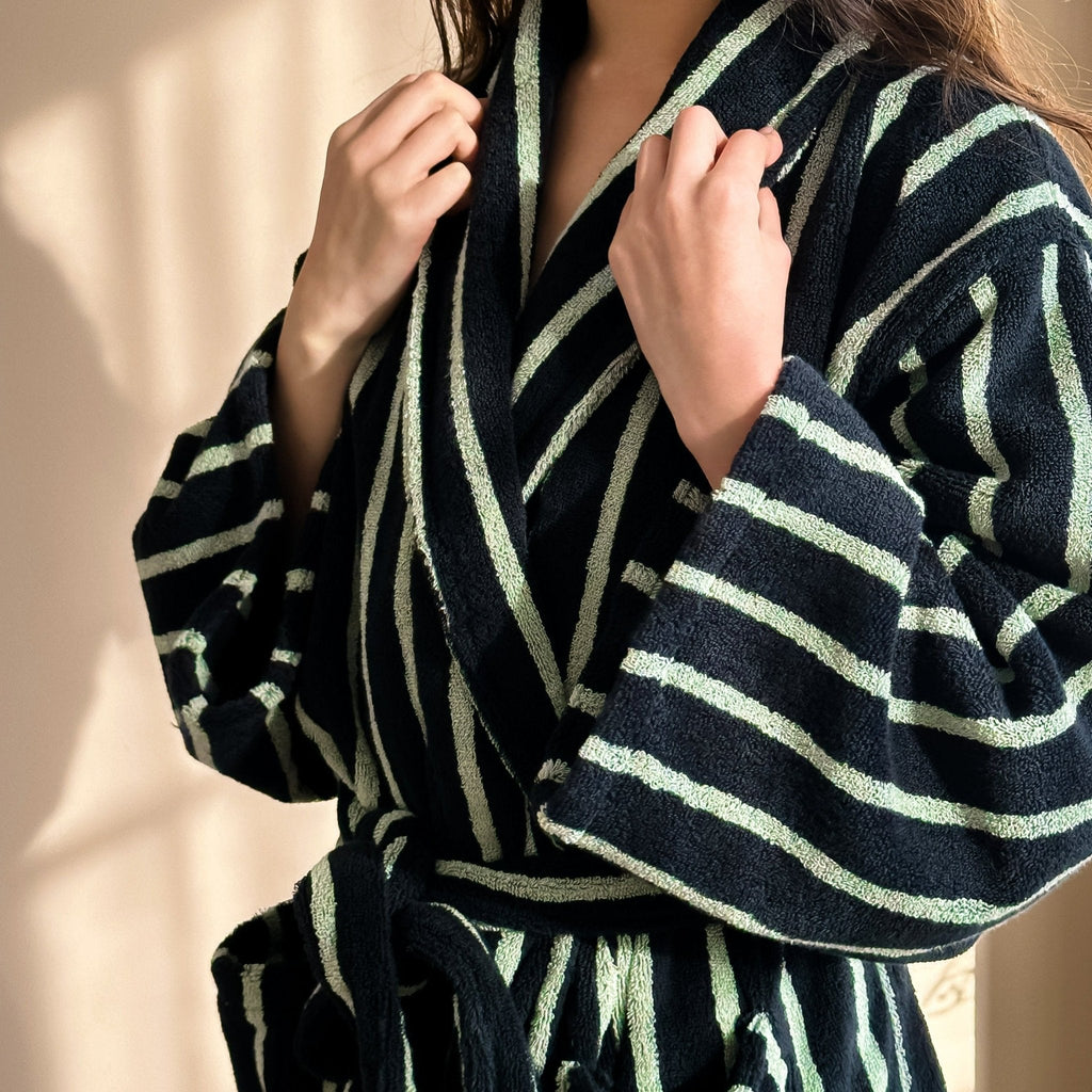 Lisbon Stripe Bathrobe Unisex Collection