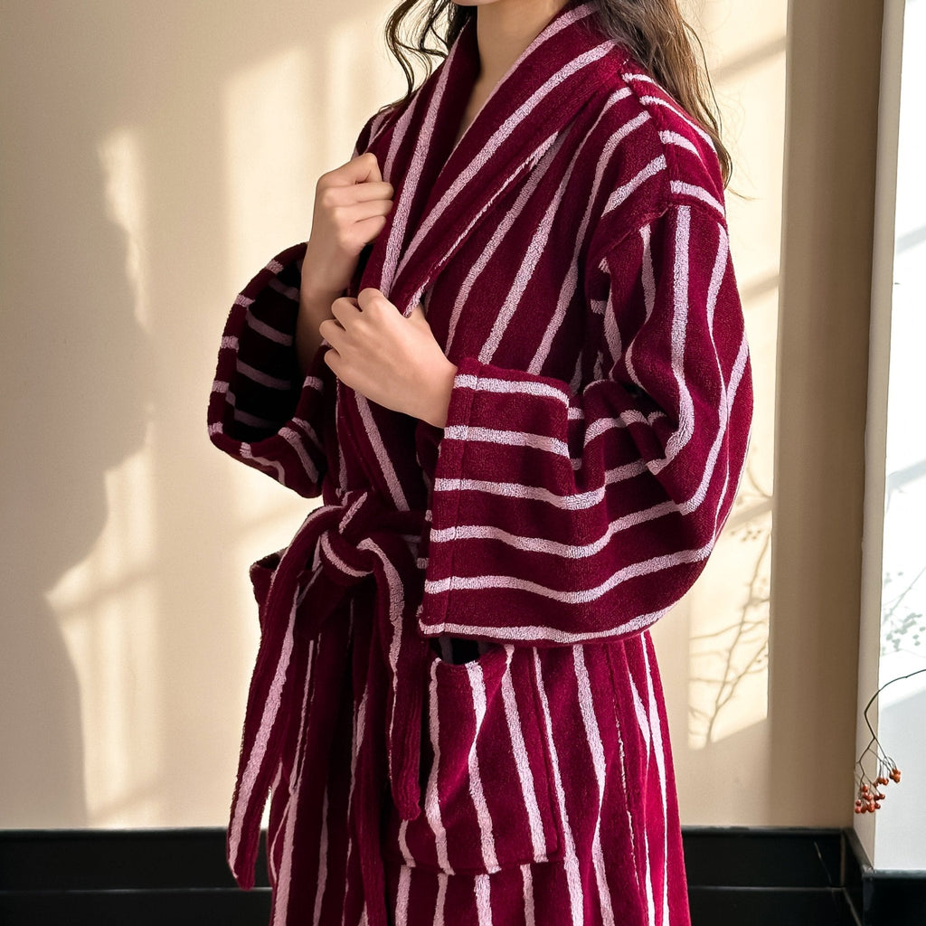 Lisbon Stripe Bathrobe Unisex Collection