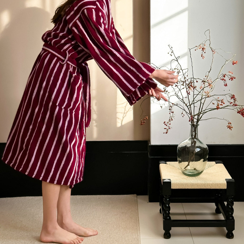 Lisbon Stripe Bathrobe Unisex Collection