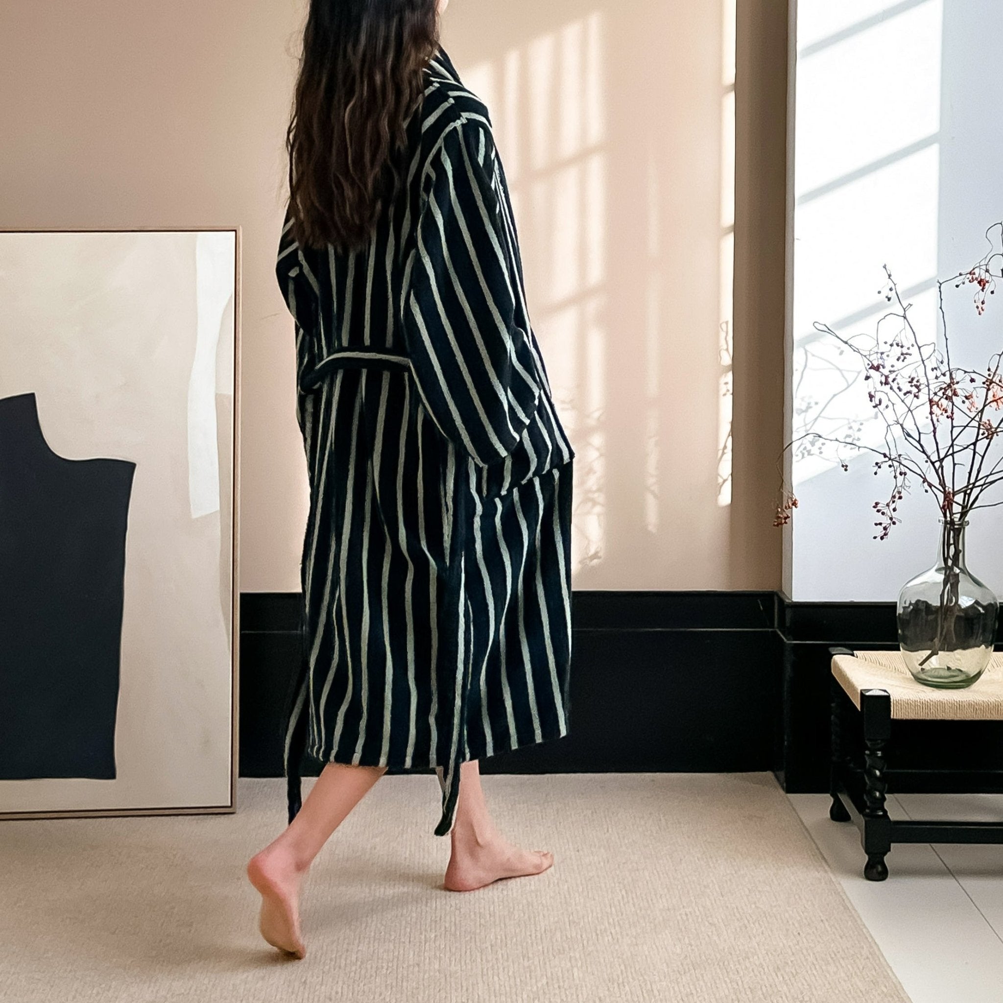 Lisbon Stripe Bathrobe Unisex Collection