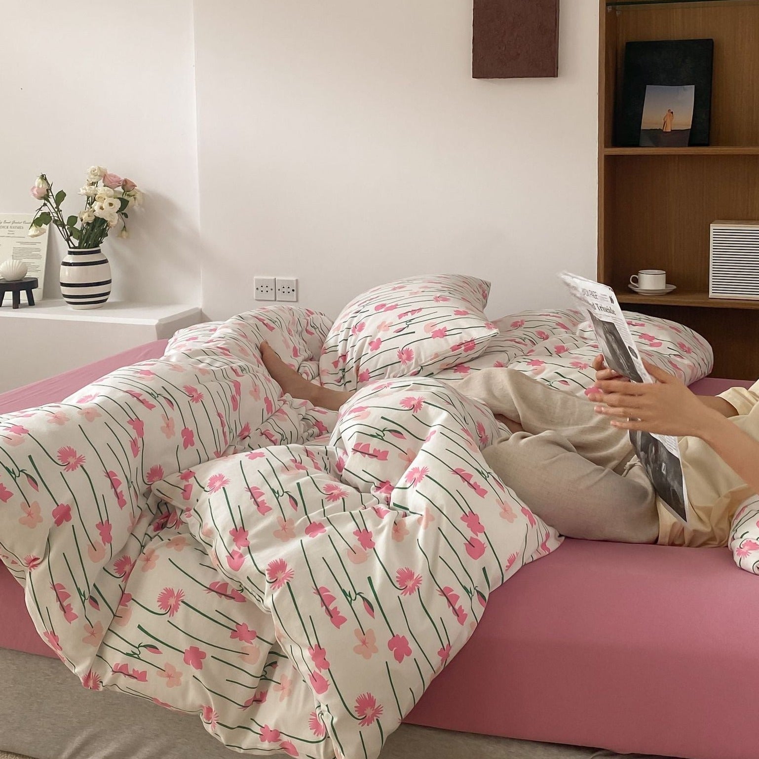 Loulouthi Pink Bedding Set