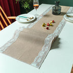 Lovers Linen Lace Table Runner