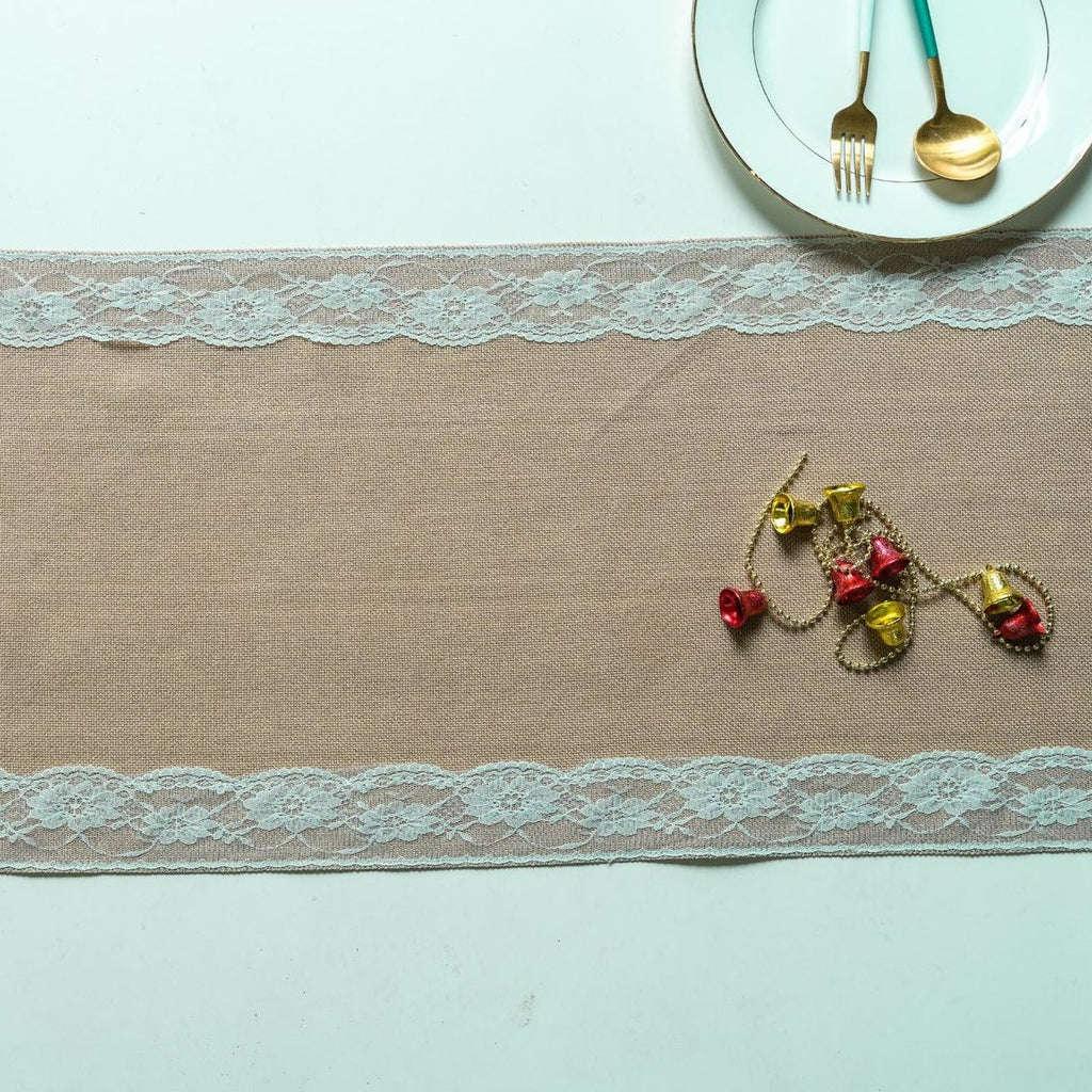 Lovers Linen Lace Table Runner