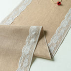 Lovers Linen Lace Table Runner