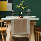 Lovers Linen Lace Table Runner